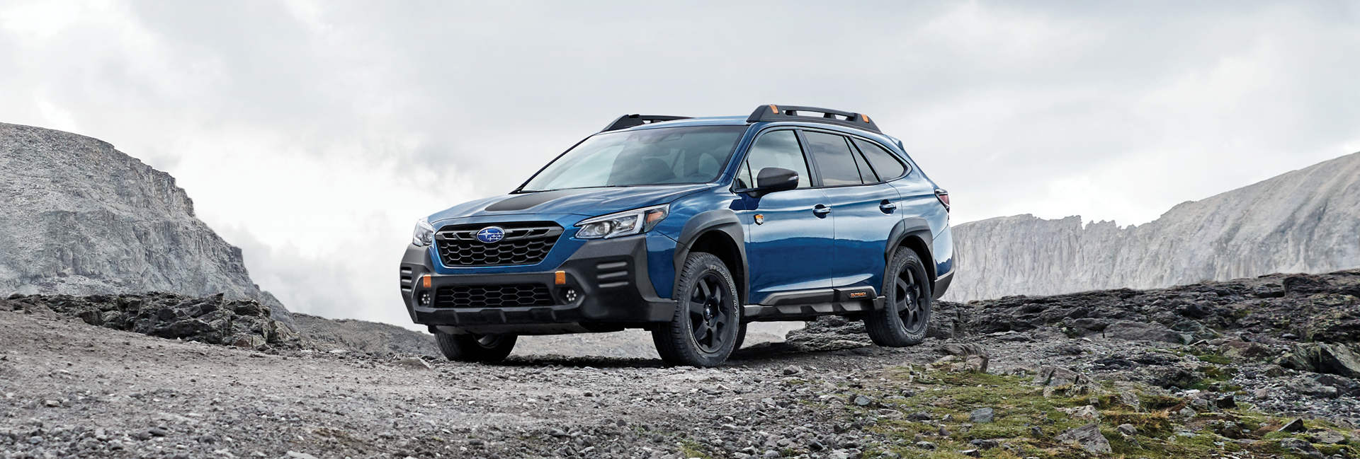 A 2023 Outback Wilderness parked in the mountains. | Mid-Hudson Subaru in Wappingers Falls NY