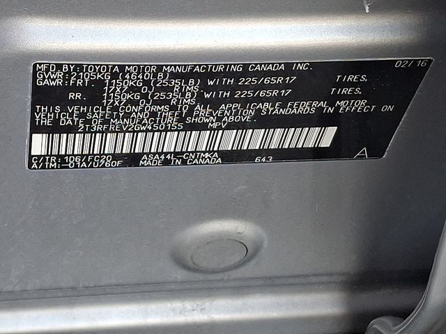 2016 Toyota RAV4 XLE