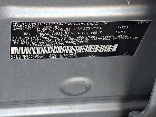 2016 Toyota RAV4 XLE