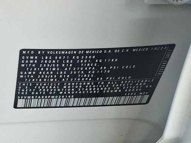 2023 Volkswagen Tiguan 2.0T SE