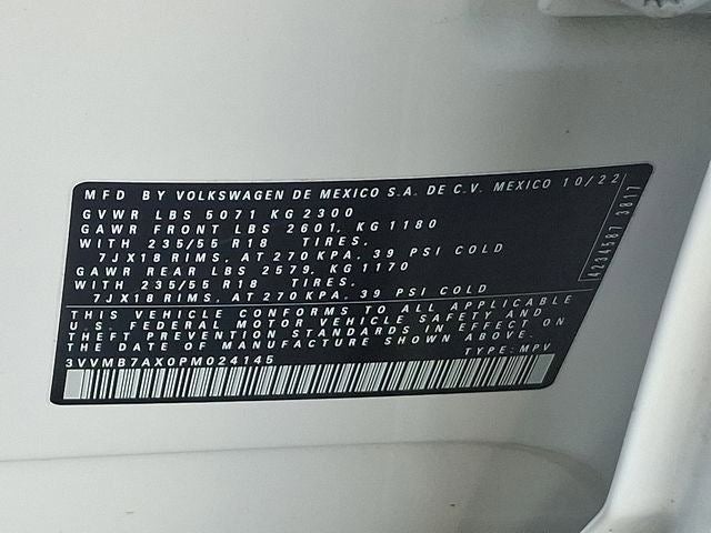 2023 Volkswagen Tiguan 2.0T SE