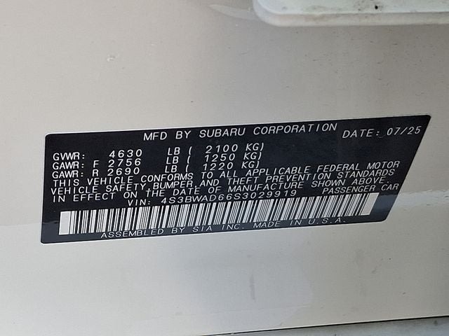 2025 Subaru Legacy Premium