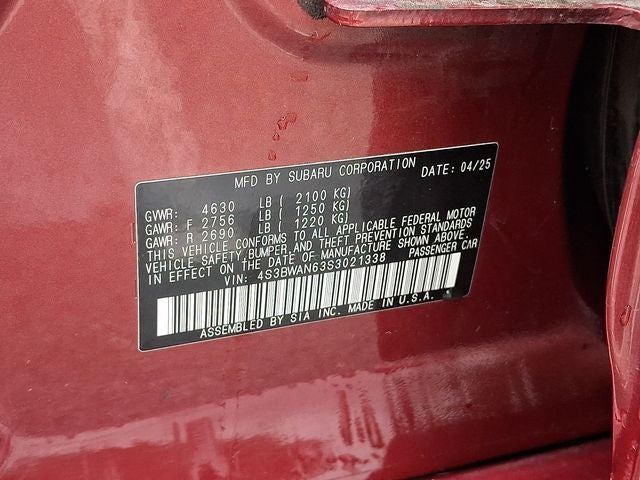 2025 Subaru Legacy Limited