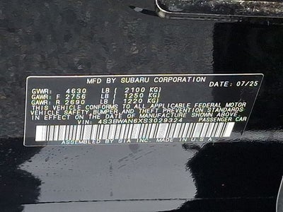 2025 Subaru Legacy Limited