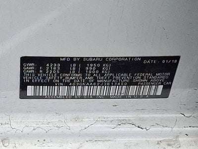 2018 Subaru Impreza 2.0i