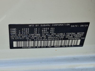 2021 Subaru Impreza Base