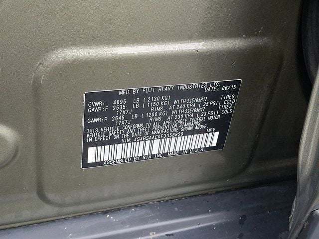 2015 Subaru Outback 2.5i
