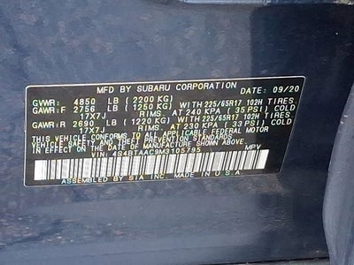 2021 Subaru Outback 2.5i