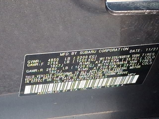 2022 Subaru Outback Touring