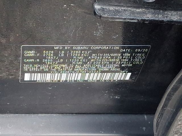 2021 Subaru Outback Onyx Edition XT