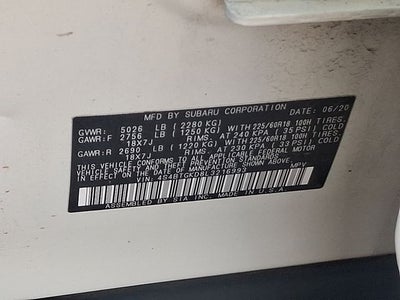 2020 Subaru Outback Onyx Edition XT