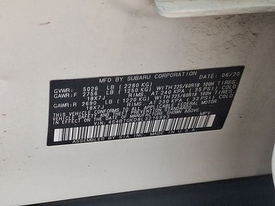 2020 Subaru Outback Onyx Edition XT