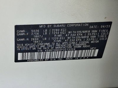 2023 Subaru Outback Limited XT