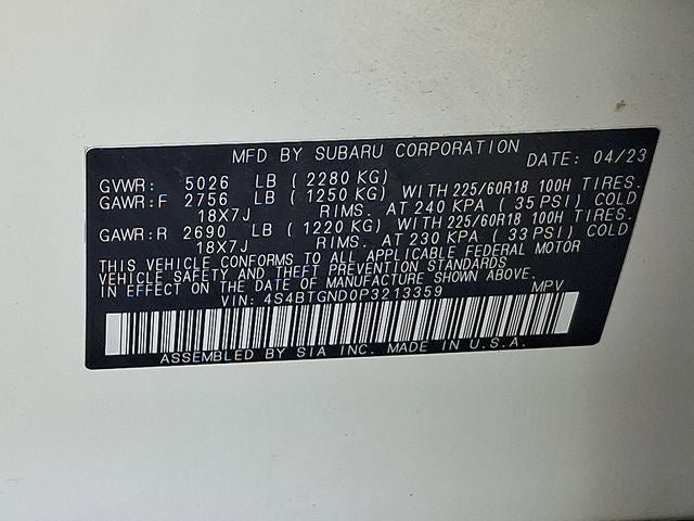 2023 Subaru Outback Limited XT