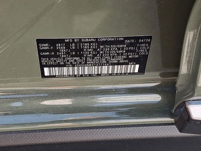 2026 Subaru CROSSTREK Limited