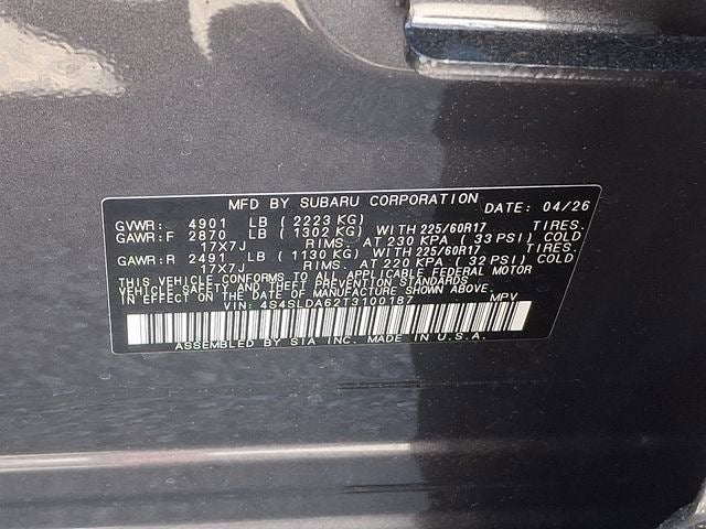 2026 Subaru FORESTER Standard Model