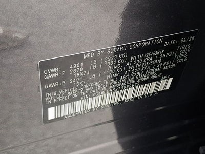 2026 Subaru FORESTER Limited