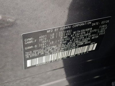 2026 Subaru FORESTER Limited