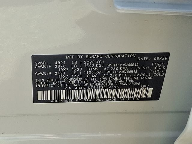 2026 Subaru FORESTER Touring