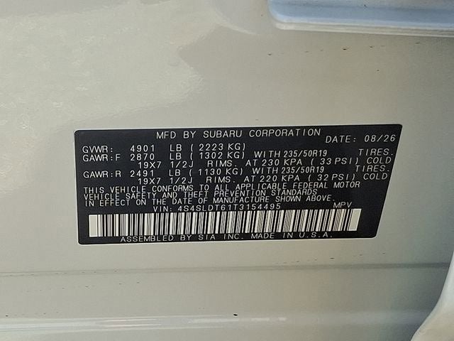 2026 Subaru FORESTER Touring