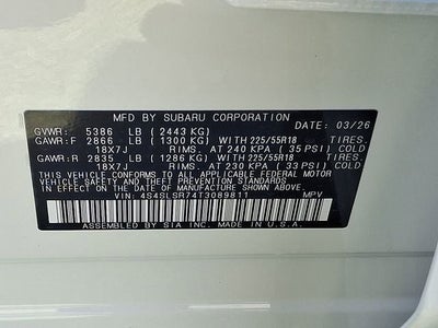 2026 Subaru FORESTER Limited Hybrid