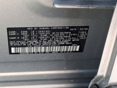 2026 Subaru FORESTER Touring Hybrid