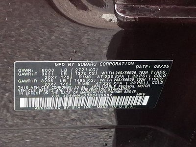 2025 Subaru ASCENT Touring