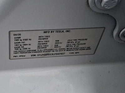 2020 Tesla Model Y Long Range