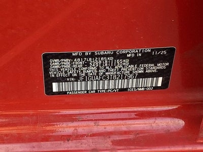 2026 Subaru IMPREZA Sport