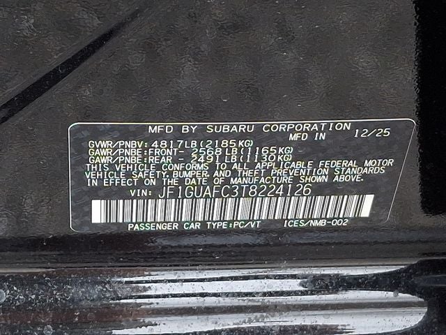 2026 Subaru IMPREZA Sport