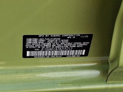 2026 Subaru IMPREZA Sport