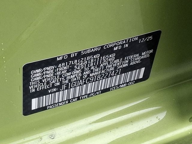 2026 Subaru IMPREZA Sport