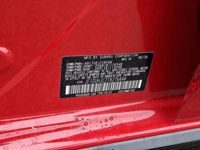 2026 Subaru IMPREZA RS