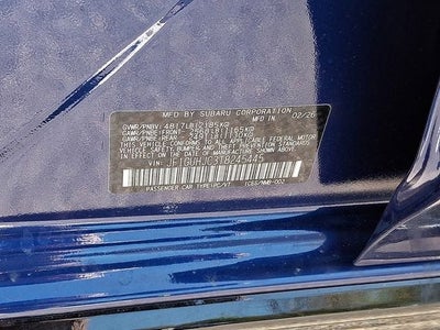 2026 Subaru IMPREZA RS