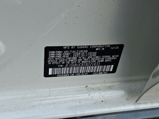 2026 Subaru IMPREZA RS