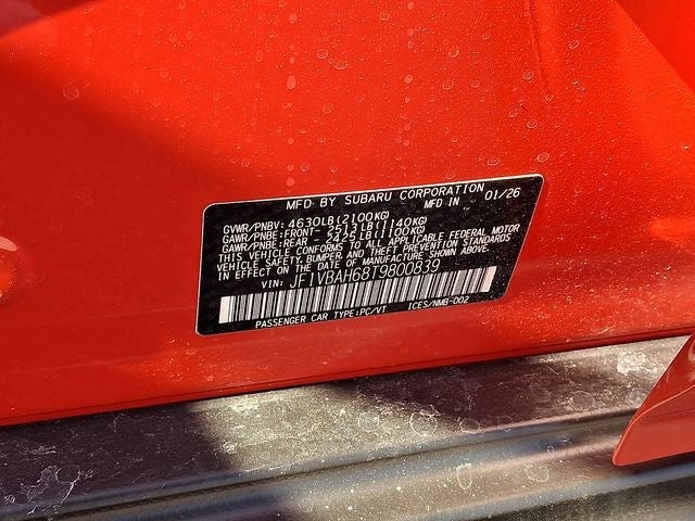 2026 Subaru WRX Premium