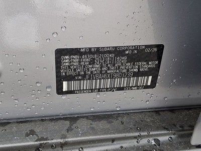 2026 Subaru WRX Premium