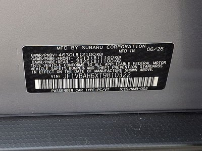 2026 Subaru WRX Base