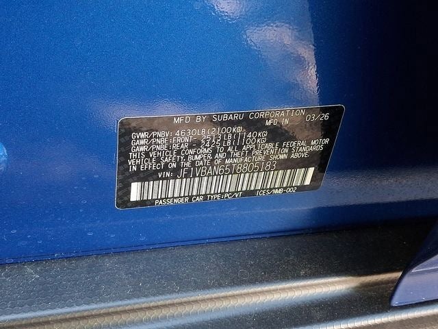 2026 Subaru WRX Limited