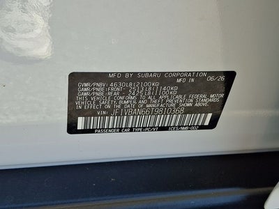 2026 Subaru WRX Limited