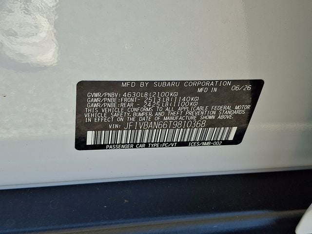 2026 Subaru WRX Limited