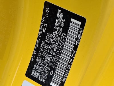 2026 Subaru BRZ Series.Yellow