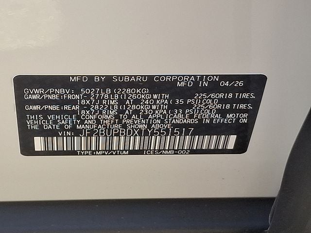 2026 Subaru OUTBACK Premium