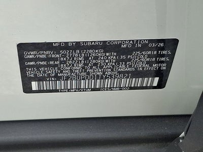 2026 Subaru OUTBACK Limited