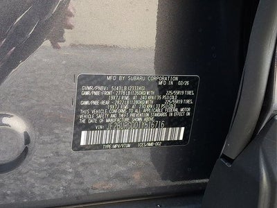 2026 Subaru OUTBACK Limited XT