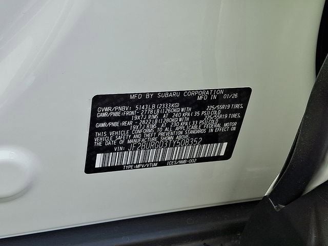 2026 Subaru OUTBACK Limited XT