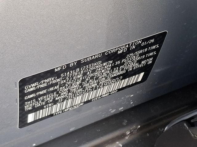 2026 Subaru OUTBACK Limited XT