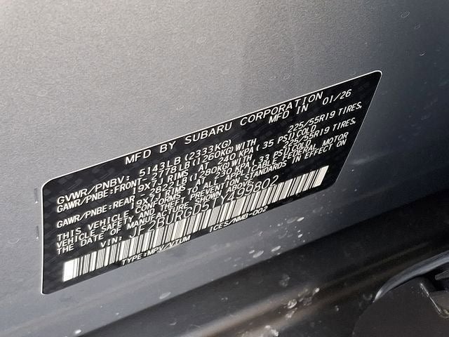 2026 Subaru OUTBACK Limited XT