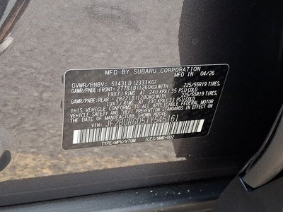 2026 Subaru OUTBACK Limited XT