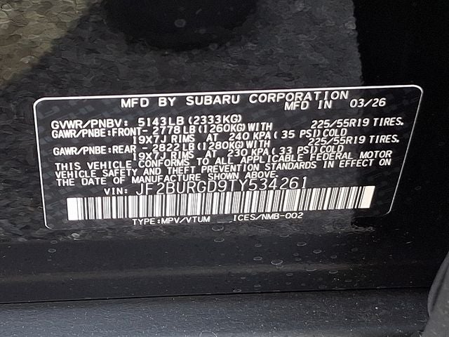 2026 Subaru OUTBACK Limited XT